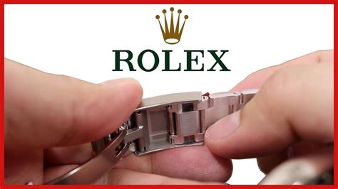 rolex bracelet removal|how to open rolex clasp.